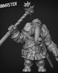 Elephant Warrior - Hammer - 3d Printed Miniature by Goon Master Games