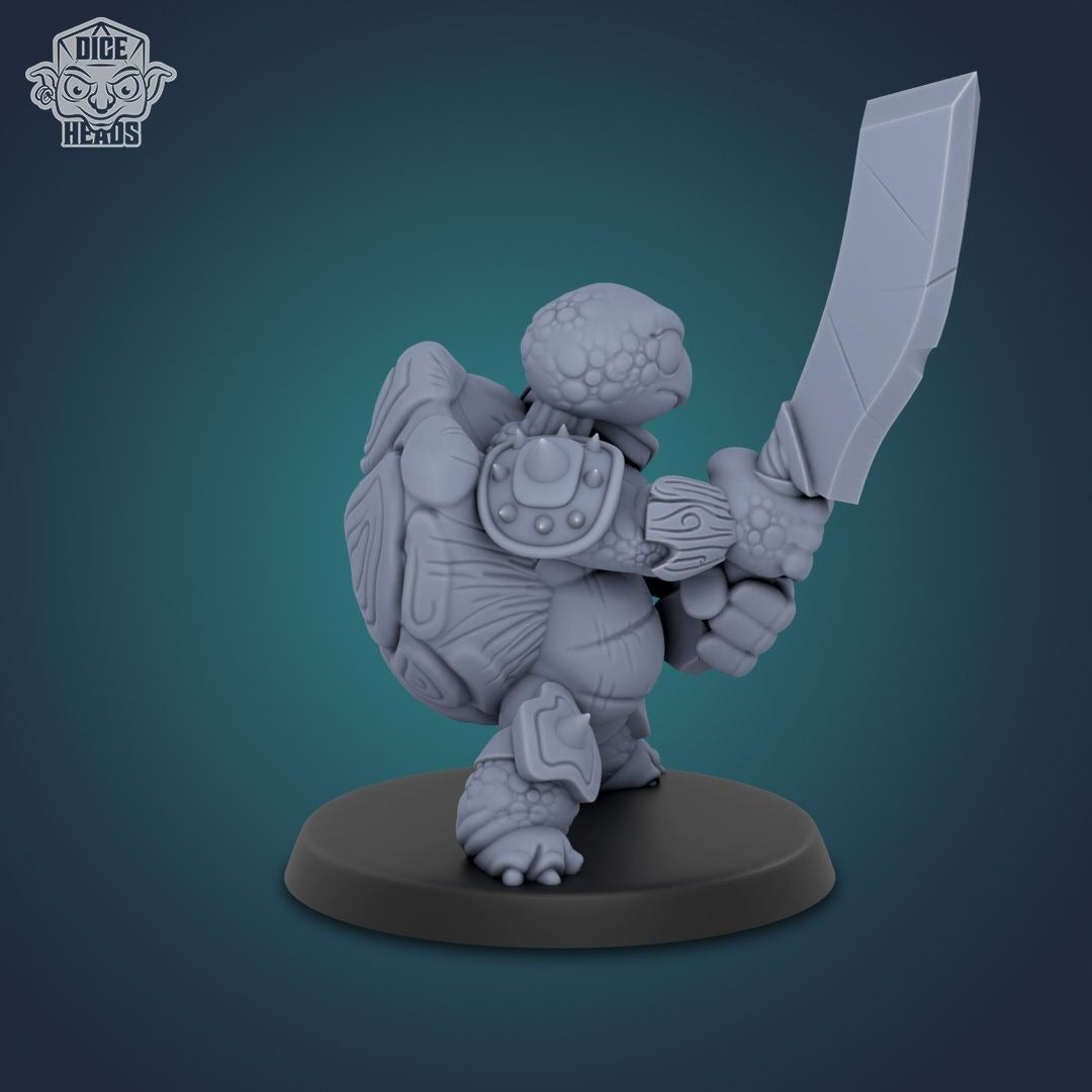 Turtle Fighters - 3d Printed Miniature by DiceHeads