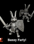 Bunny Paladin - 3d Printed Miniature by Printed Encounter