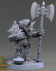 Archytas Heartfell - Fighting Philosophers of Corm (Rhinofolk) - 3d Printed Miniature sculpted by Daybreak Miniatures