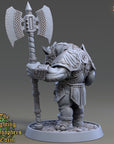 Archytas Heartfell - Fighting Philosophers of Corm (Rhinofolk) - 3d Printed Miniature sculpted by Daybreak Miniatures