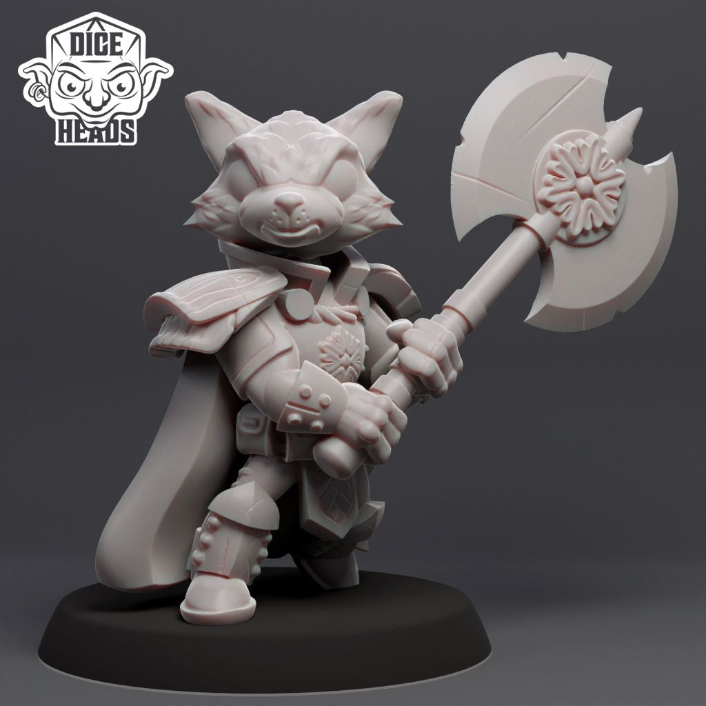 Fox Fighters - 3d Printed Miniature by DiceHeads