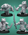 Frog Infantry - 3d Printed Miniature by DiceHeads