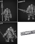 Elephant Warrior - Spear - 3d Printed Miniature by Goon Master Games