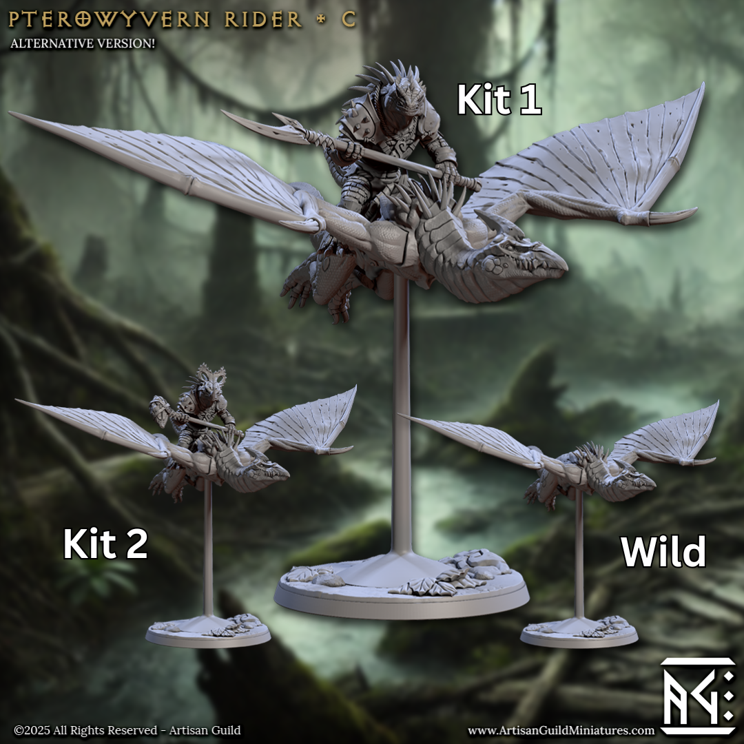 a set of three kits for a warhammerer