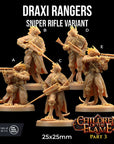 Draxi Rangers - Children of the Flame - 3d Printed Miniature by Dragon Trappers Lodge