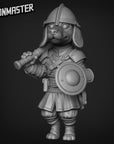 Male Dachsund Soldier - 3d Printed Miniature by Goon Master Games