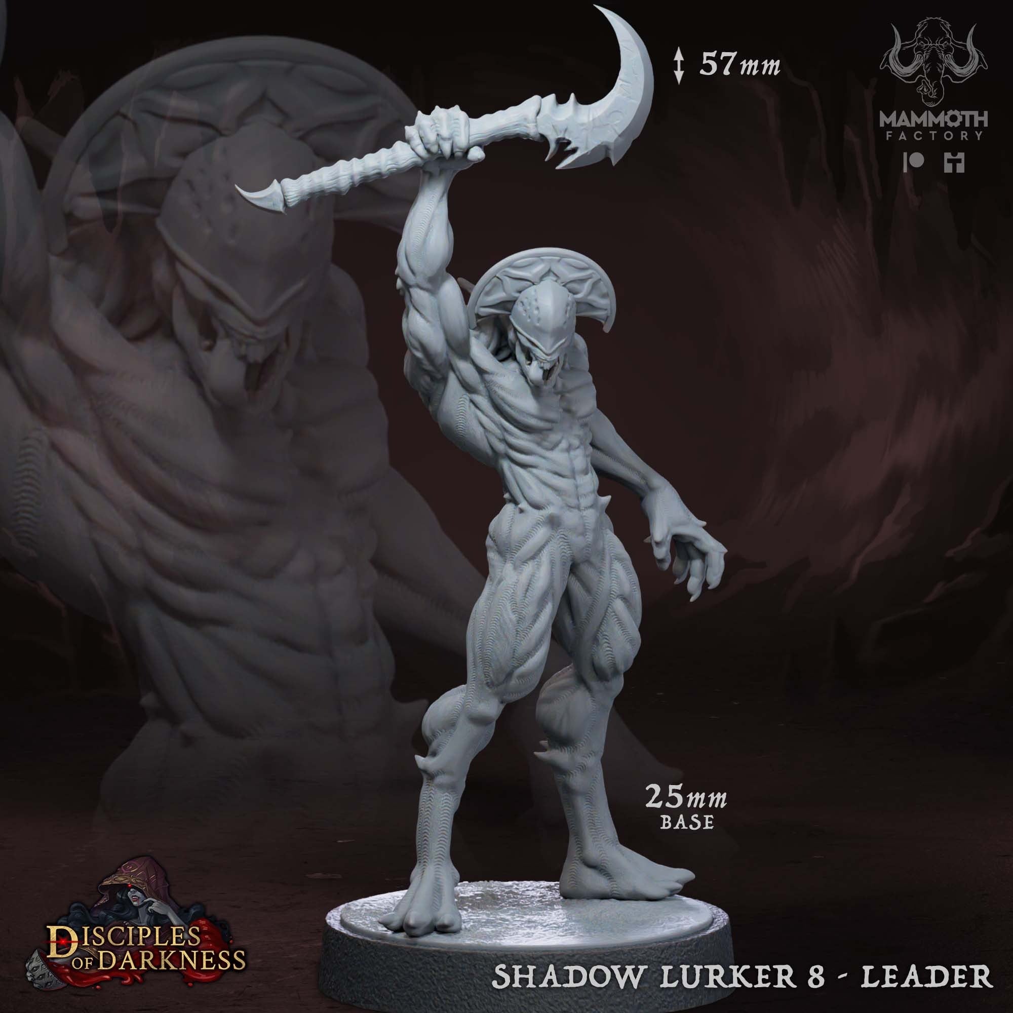 Shadow Lurker - 3d Printed Miniature by Mammoth Factory