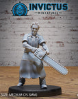 Chainsaw Killer - 3d Printed Miniature Sculpted by Invictus Miniatures