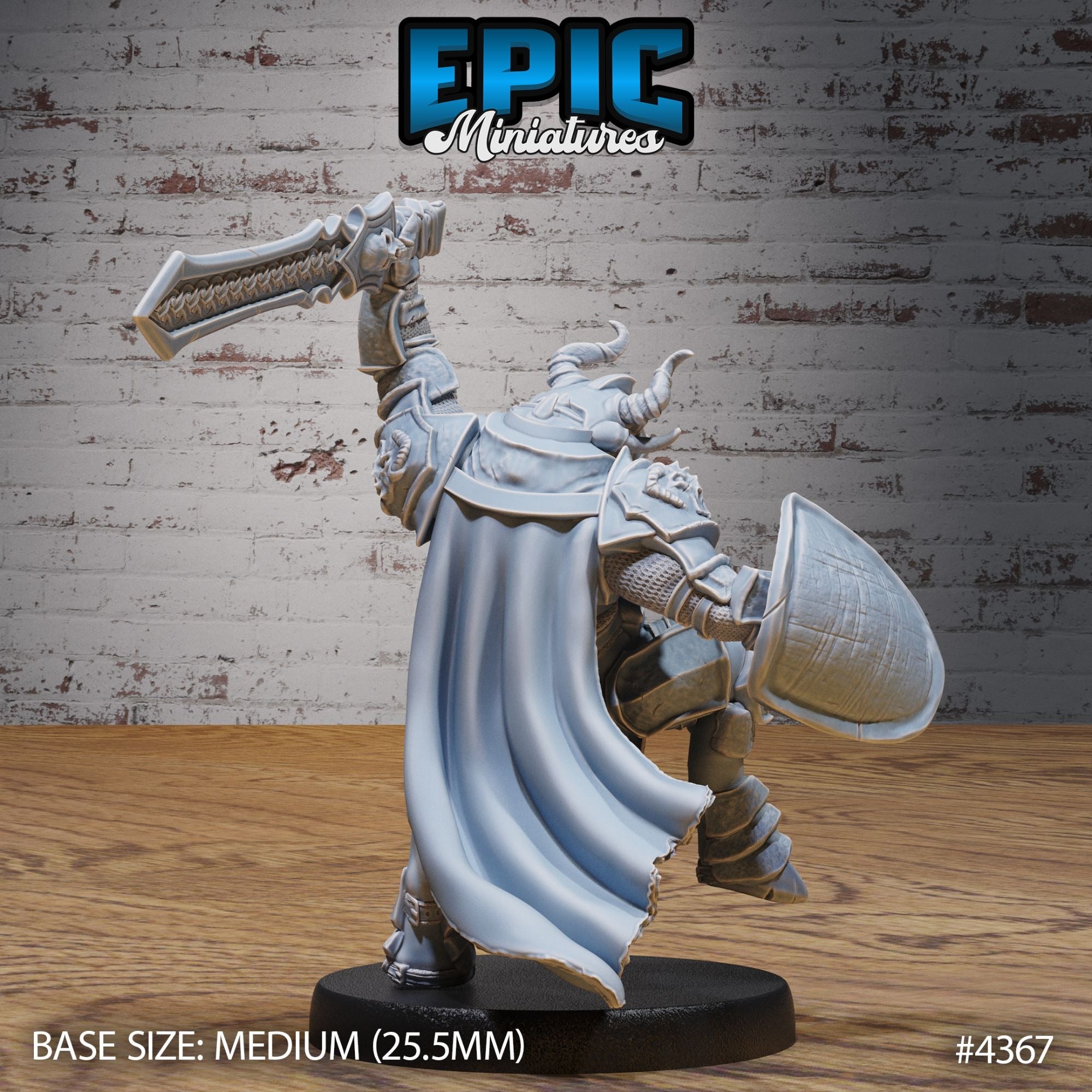 Minotaur Paladin - 3d Printed by Epic Miniatures