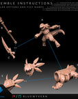 Wailing Seekers - Nahua Axolotl Tribe - 3d Printed Miniature by Dragon Trappers Lodge