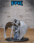 Planetar Female Angel - 3d Printed Miniature Sculpted by Epic Miniatures