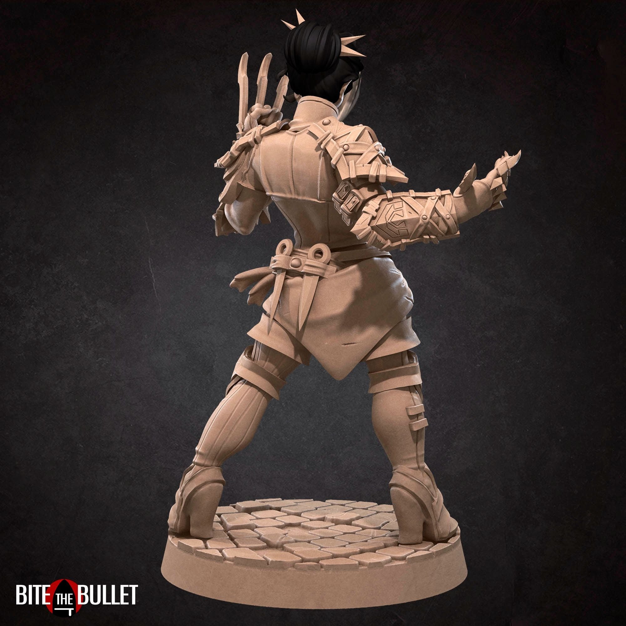 Hero Assassin - Bullet Hell Heroes - 3d Printed Miniature by Bite the Bullet