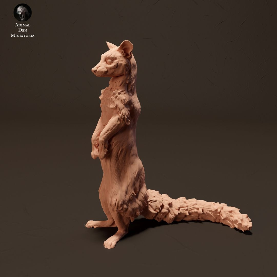 Common Genet - 3d Printed 1/24 Scale Miniature by Animal Den