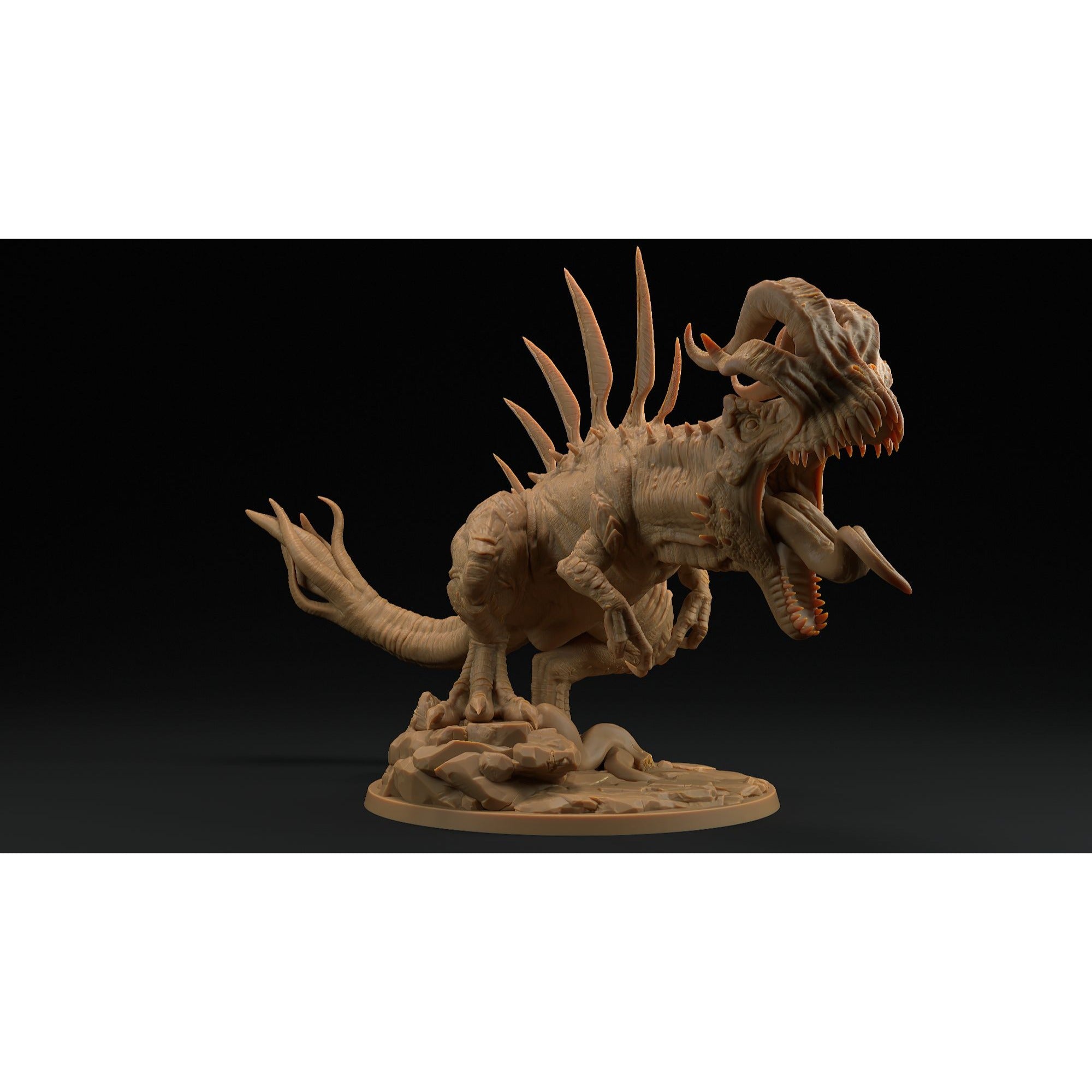 Cerebrasaurus Rex - 3d Printed Miniature by Dragon Trappers Lodge