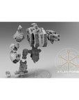 Knights Templar Crusader Mech - Model Modular Unit 3d Printed Sculpted by Atlan Forge