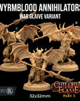 Wyrmblood Annihilators - Children of the Flame - 3d Printed Miniature by Dragon Trappers Lodge