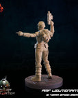 AMF Lieutenant - 3d Printed Miniature by Crippled God Foundry