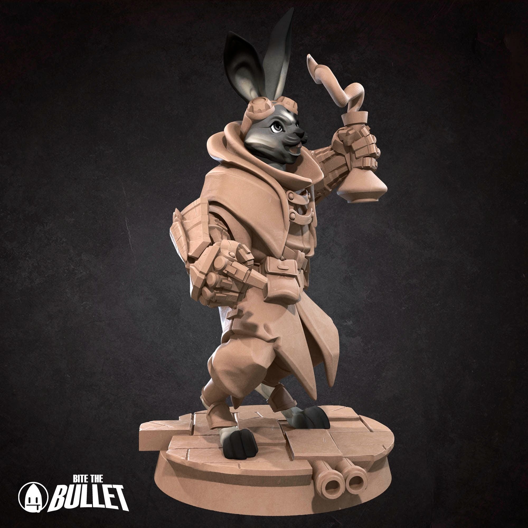 Harengon Artificer - 3d Printed Miniature by Bite the Bullet