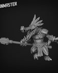 Crocodile Warrior with Spear - 3d Printed Miniature by Goon Master Games