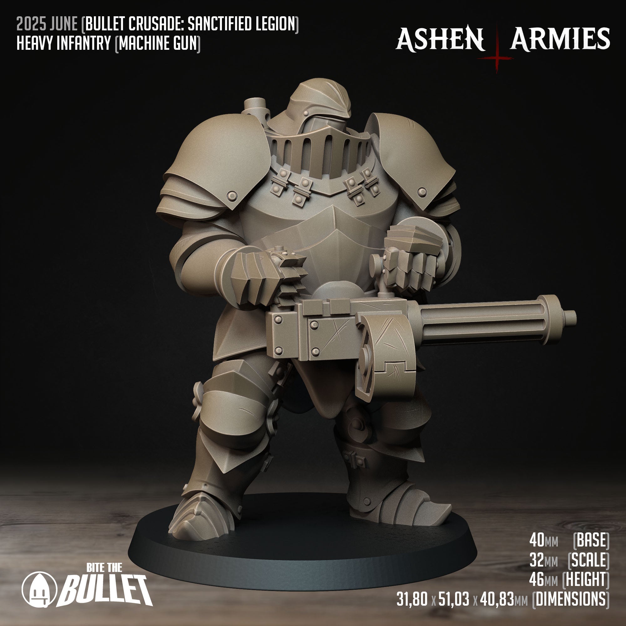 a plastic model of a soldier with a machine gun