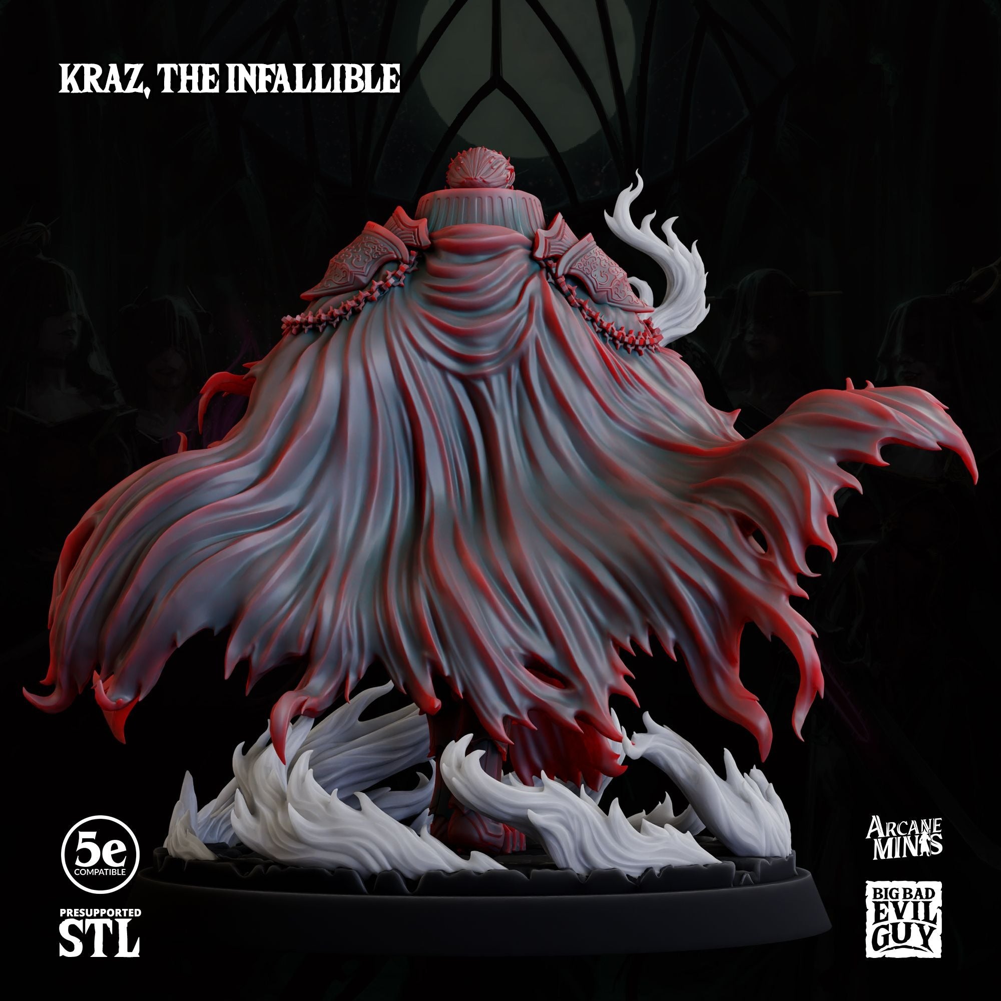 Kraz the Infallible - 3d Printed Miniature by Big Bad Evil Guys