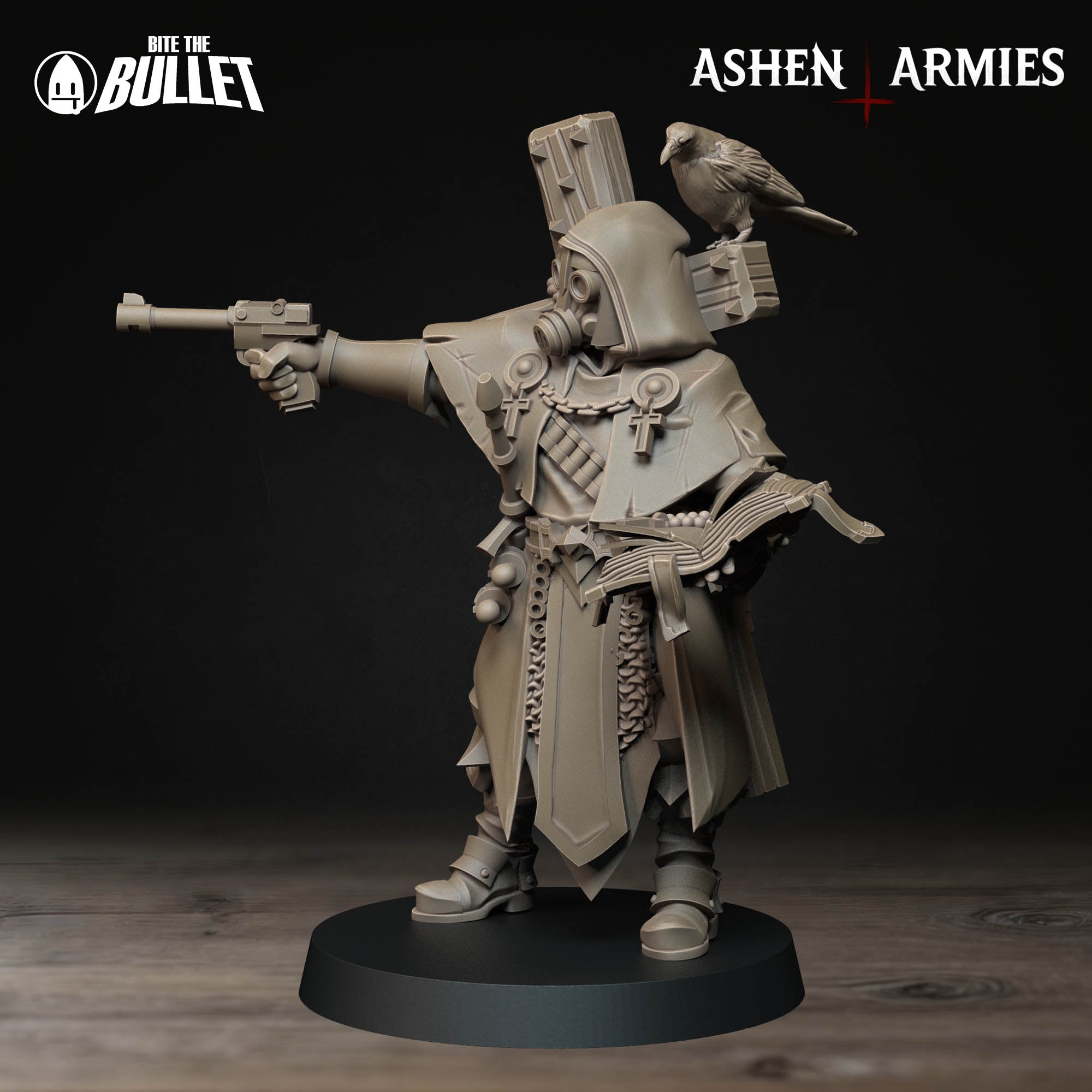 a toy figurine of a man with a gun