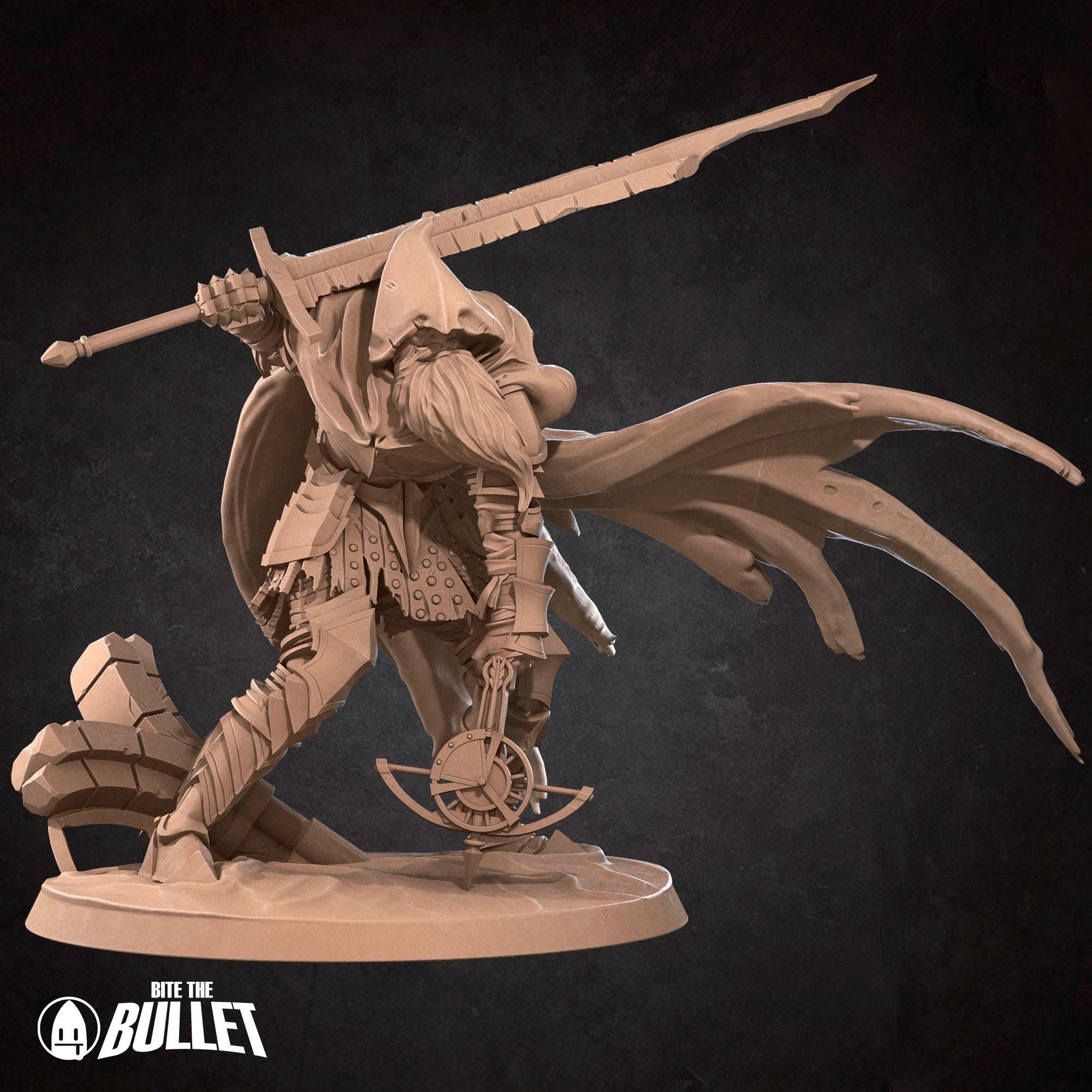 Gabriel, the Slave Knight - 3d Printed Miniature sculpted by Bite the Bullet