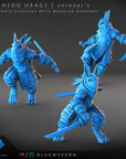 Rabbit Shinobi - Bushido Usagi - 3d Printed Miniature by Blue Wyvern