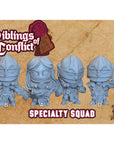 Specialty Squad - 3d Printed Grimdark Chibi Miniature