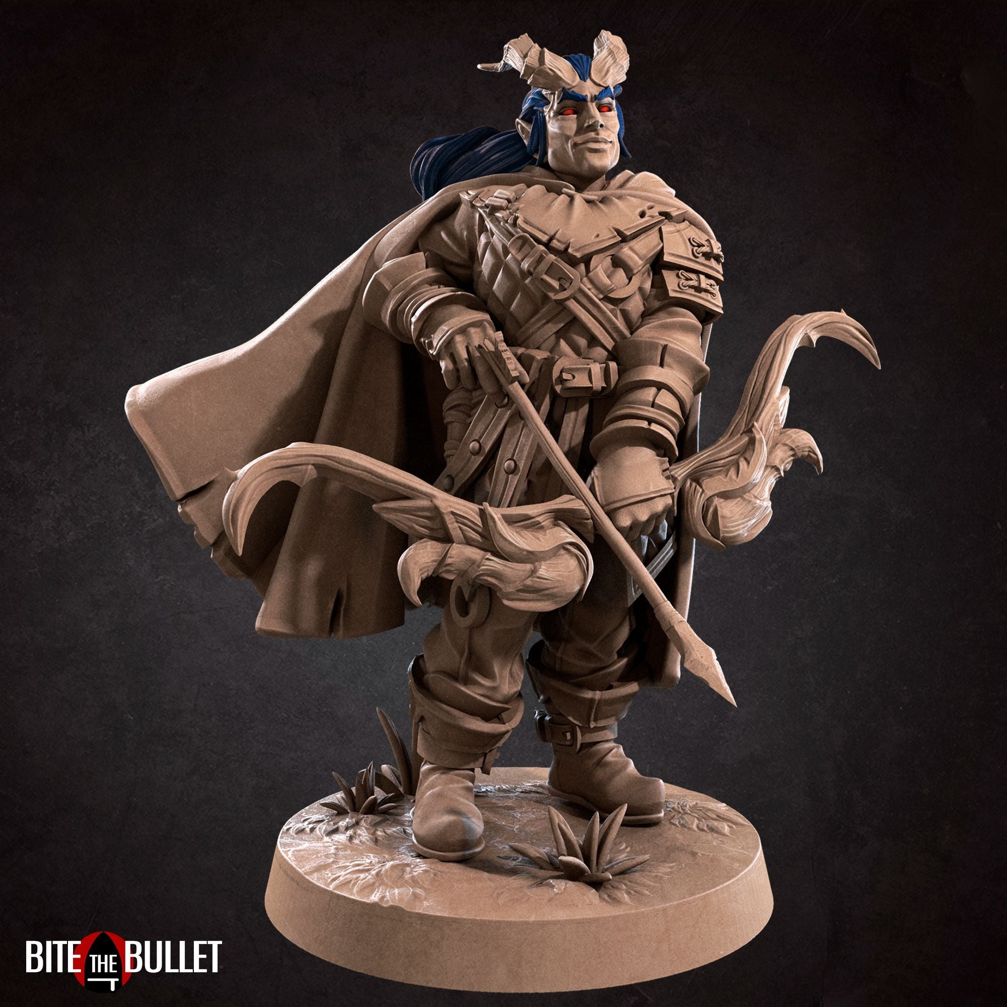 Tiefling Ranger - 3d Printed Miniature by Bite the Bullet