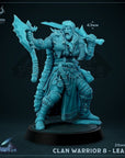 Clan Warrior - 3d Printed Miniature by Mammoth Factory