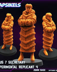 Nexus 7 Secretary - 3d Printed Miniature Sculpted by Papsikels Miniatures