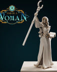 Drow Wizard - Lucasina - 3d Printed Miniature by DND Is A Woman