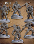 Vanguard Fighters - Vanguard Fighters Guild - 3d Printed Miniature sculpted by Artisan Guild