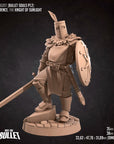 Sir Lawrence, the Knight of Sunlight - 3d Printed Miniature sculpted by Bite the Bullet