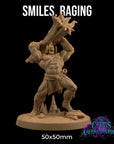 Smiles, Goliath Barbarian - 3d Printed Miniature by Dragon Trappers Lodge