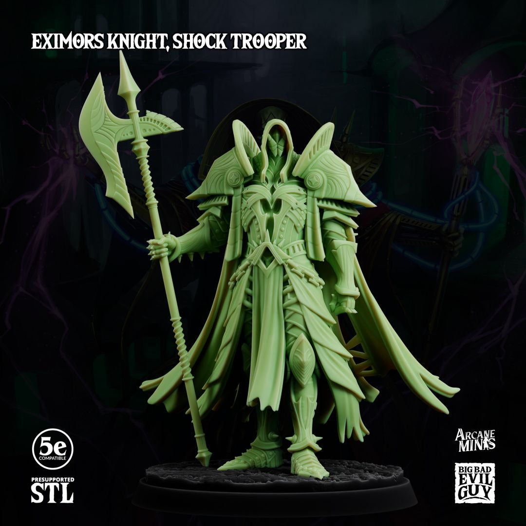 Eximor Knights - Minions of Jexar - 3d Printed Miniature by Big Bad Evil Guys