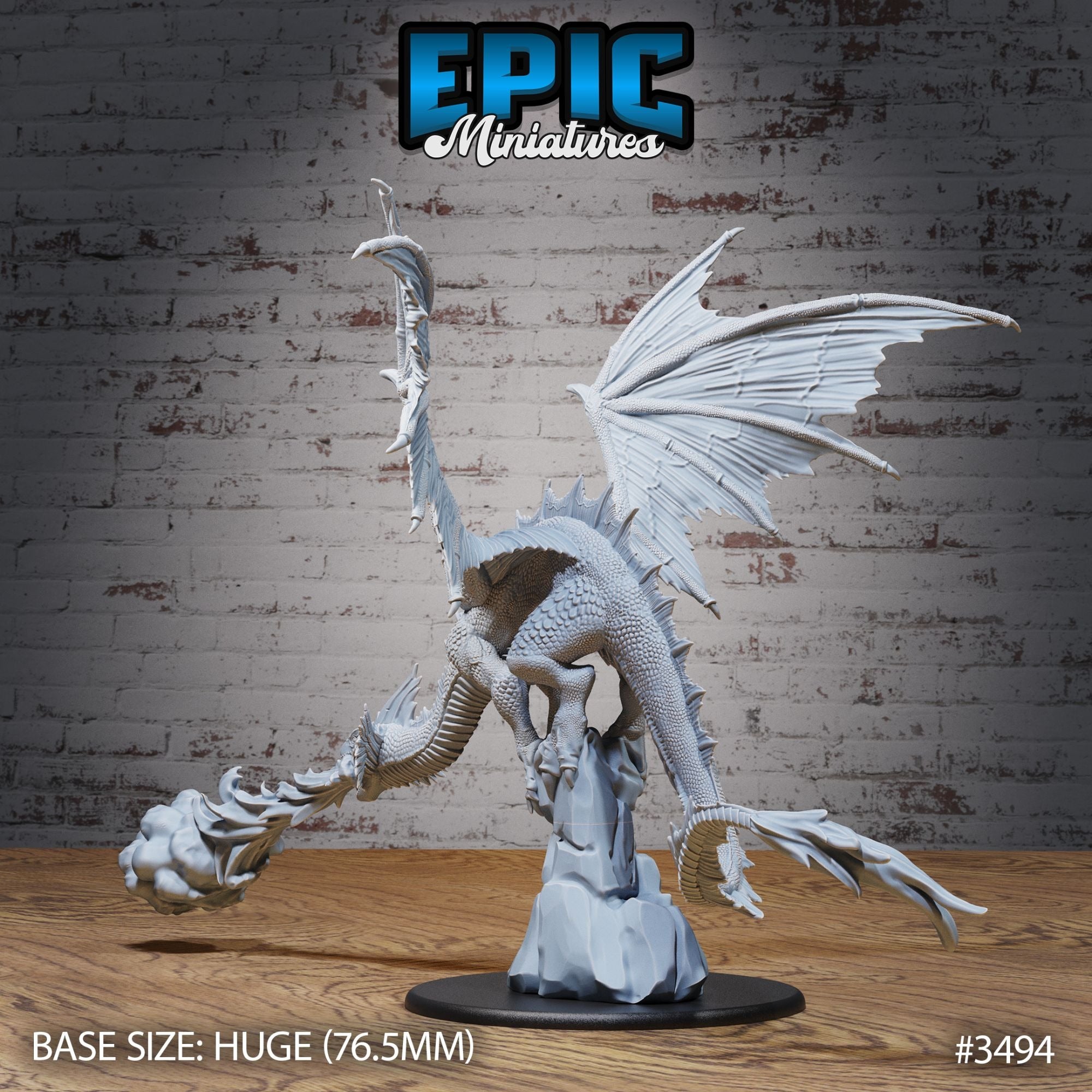 Mirage Dragon - 3d Printed by Epic Miniatures