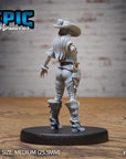 Female Gunslinger - 3d Printed Miniature