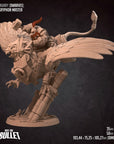 Dwarf Gryphon Rider- 3d Printed Miniature by Bite the Bullet