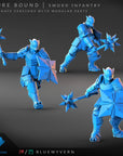 Sword Infantry - Azure Bound - 3d Printed Miniature by Blue Wyvern