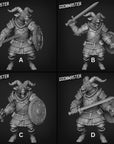 Black Goat Marauders with swords - 3d Printed Miniature by Goon Master Games