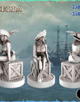 Bella - Pirate Girls - 3d Printed Miniature by Ravi (RKS3D)