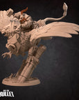 Dwarf Gryphon Rider- 3d Printed Miniature by Bite the Bullet