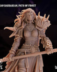 Human Path of Frost Barbarian - 3d Printed Miniature by Arcane Minis