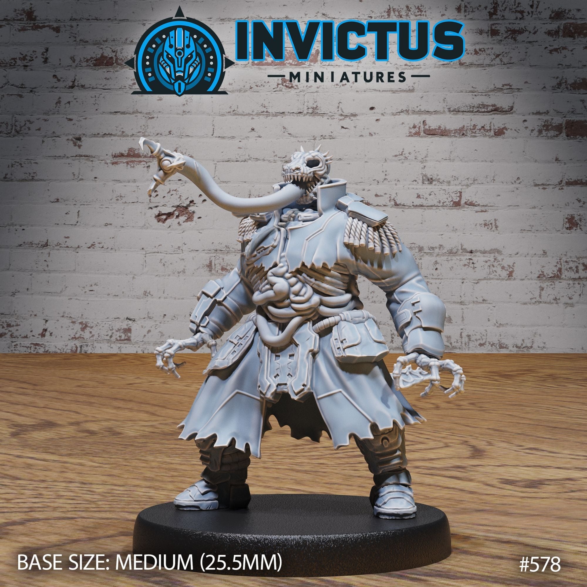 Necro Parasite Captain - 3d Printed by Invictus Miniatures