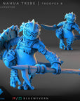 Nahua Troopers - Nahua Axolotl Tribe - 3d Printed Miniature by Dragon Trappers Lodge