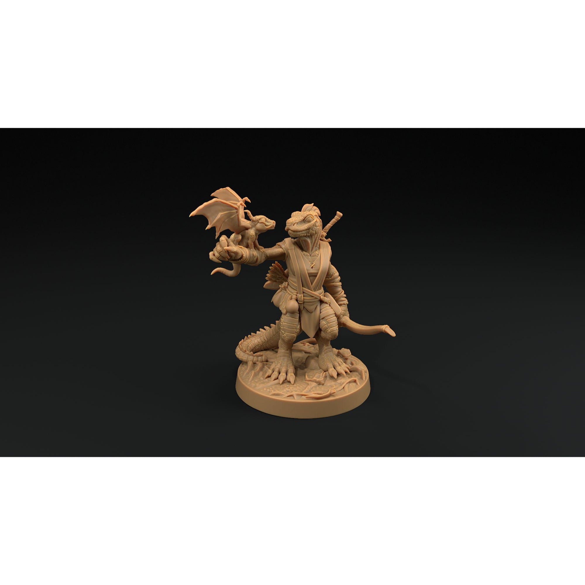 Aela Greenscale - 3d Printed Miniature by Dragon Trappers Lodge