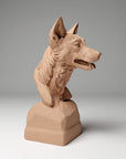 Dingo Bust - 3d Printed 1/6 Scale Miniature by Animal Den